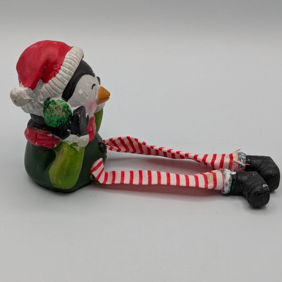 Shelf Sitter Penguin Holiday Christmas Figurine - Picture 4 of 8